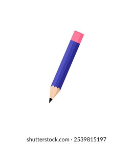 Pencil Icon Illustration - Simple and Modern Design, Perfect for Education, Writing, Creativity, School Supplies, and Stationery. Ideal for use in digital and print materials.