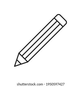 pencil icon illustration. Vector illustration.