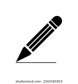 Ilustración del icono del lápiz,escuela del vector sobre fondo blanco..eps