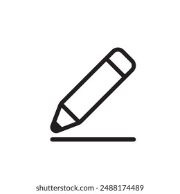 Pencil Icon Image Vector art 