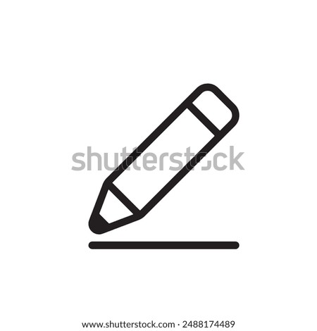 Pencil Icon Image Vector art 