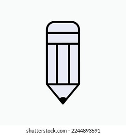 Pencil Icon. Instrument for Writing, Drawing. Edit, Write Symbol.