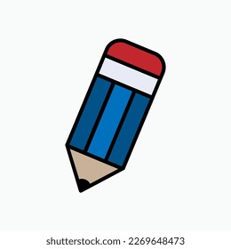 Pencil Icon. Instrument for Writing, Drawing. Edit, Write Symbol.