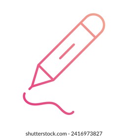 Icono de lápiz aislar ilustración de material vectorial de fondo blanco