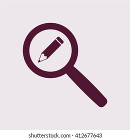 Pencil  icon,  isolated. Flat  design.