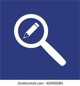 Pencil   icon,  isolated. Flat  design.