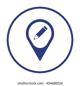 Pencil    icon,  isolated. Flat  design.