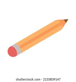 Bleistift-Symbol einzeln und isometrisch