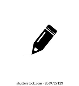 Pencil icon in isolated on background. symbol for your web site design logo, app, Pencil icon Vector illustration. 