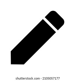 Pencil icon isolated on white background