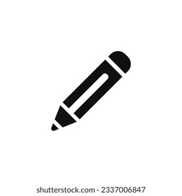 Pencil icon isolated on white background