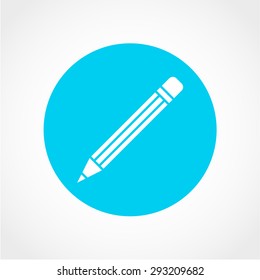 Pencil Icon Isolated on White Background