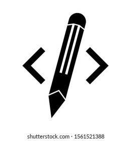 pencil icon isolated sign symbol vector illustration - high quality black style vector icons
