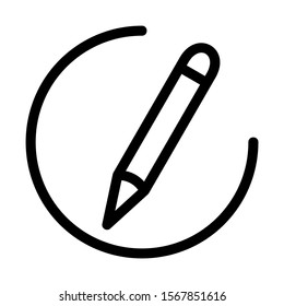 pencil icon isolated sign symbol vector illustration - high quality black style vector icons
