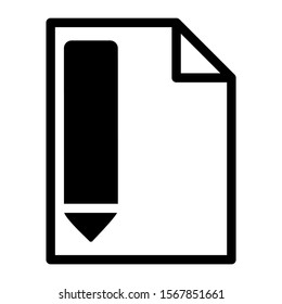 pencil icon isolated sign symbol vector illustration - high quality black style vector icons
