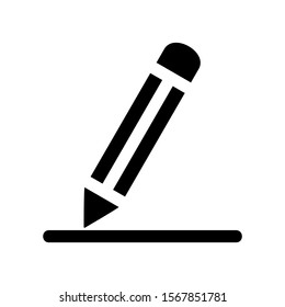 pencil icon isolated sign symbol vector illustration - high quality black style vector icons
