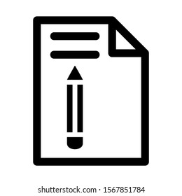 pencil icon isolated sign symbol vector illustration - high quality black style vector icons
