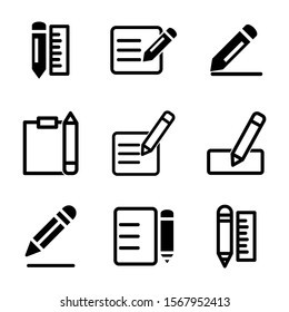pencil icon isolated sign symbol vector illustration - Collection of high quality black style vector icons
