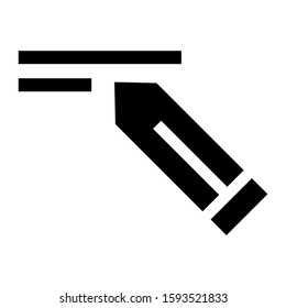 pencil icon isolated sign symbol vector illustration - high quality black style vector icons

