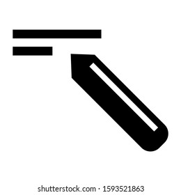 pencil icon isolated sign symbol vector illustration - high quality black style vector icons

