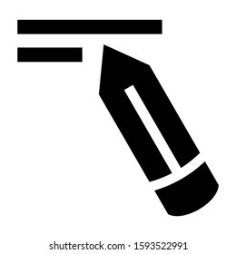 pencil icon isolated sign symbol vector illustration - high quality black style vector icons
