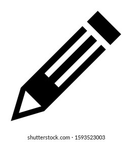 pencil icon isolated sign symbol vector illustration - high quality black style vector icons
