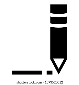 pencil icon isolated sign symbol vector illustration - high quality black style vector icons

