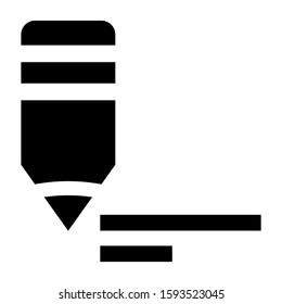 pencil icon isolated sign symbol vector illustration - high quality black style vector icons
