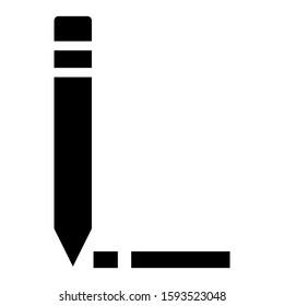 pencil icon isolated sign symbol vector illustration - high quality black style vector icons
