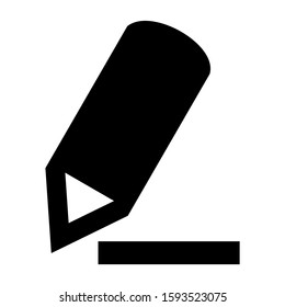 pencil icon isolated sign symbol vector illustration - high quality black style vector icons
