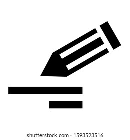 pencil icon isolated sign symbol vector illustration - high quality black style vector icons
