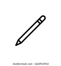 Pencil icon isolated vector EPS10