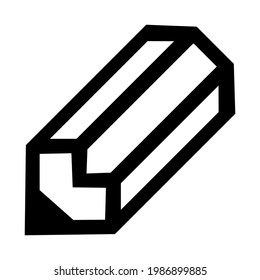 Bleistift-Symbol einzeln auf Vektorgrafik. Hochwertiges, schwarzes Vektorsymbol