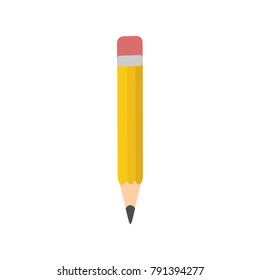 Pencil icon isolated vector illustration on white transparent background