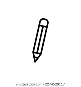 pencil icon with isolated vektor and transparent background