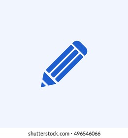 pencil icon, isolated, white background