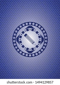 pencil icon with jean texture