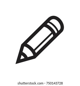 Pencil icon line art