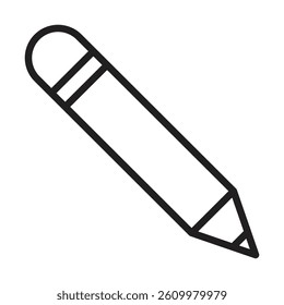 Pencil icon Line Art Logo set