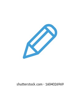 Pencil icon. Line design template