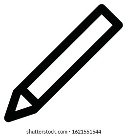 pencil icon in line style