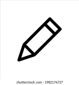 Pencil icon with line style