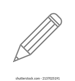 Pencil icon in line style