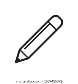pencil icon line style design 