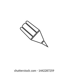 Pencil icon. List edit symbol