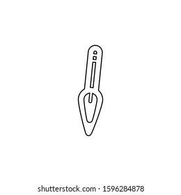 Pencil icon. List edit symbol. Education sign. Logo design element