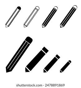 pencil icon with pencil logo