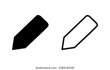 Pencil icon logo design. pen sign and symbol. edit icon vector