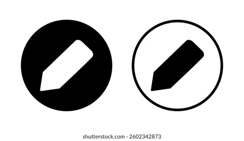 Pencil icon logo design. pen sign and symbol. edit icon vector