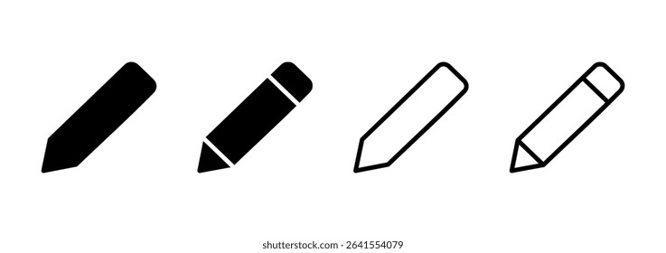 Pencil icon logo design. pen sign and symbol. edit icon vector